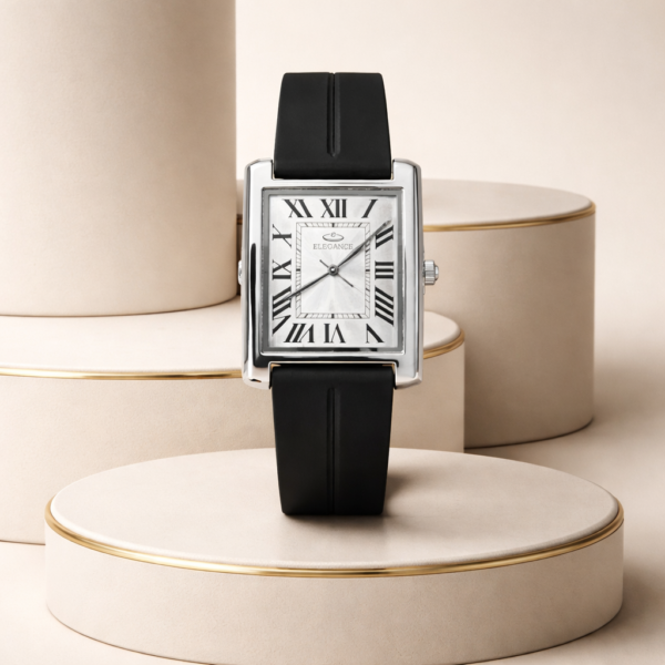 Elegance Rectangular Dial Roman Numerals Watch - Al Bashar Store