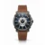 Tubular Analog Watch with Leather Strap