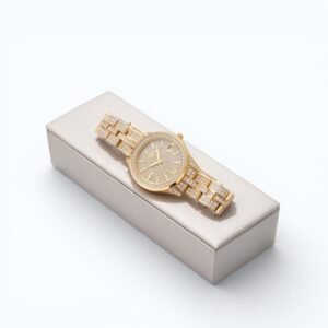 Stylish Orenson ladies watch featuring elegant chain strap and decorative stones available at Albashar Store Pakistan.