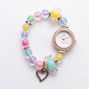 Ladies Beads Bracelet Watch elegant jewelry style watch for women