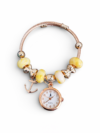 Ladies Beads Bangle Watch colorful bracelet style quartz watch for women
