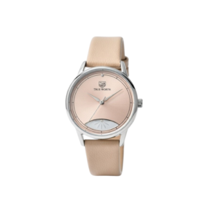 Elegant Truth Worth ladies analog watch featuring minimalist dial design, premium leather strap, and stylish stainless steel case for everyday fashion wear.